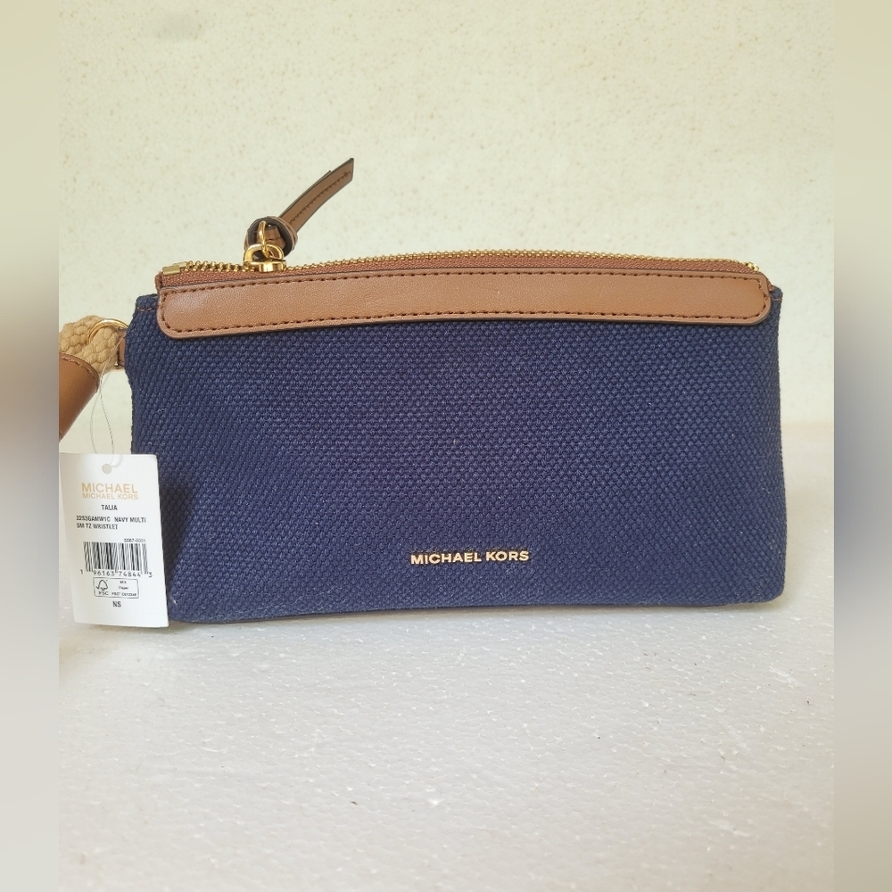 Michael Kors Navy and Brown Bag